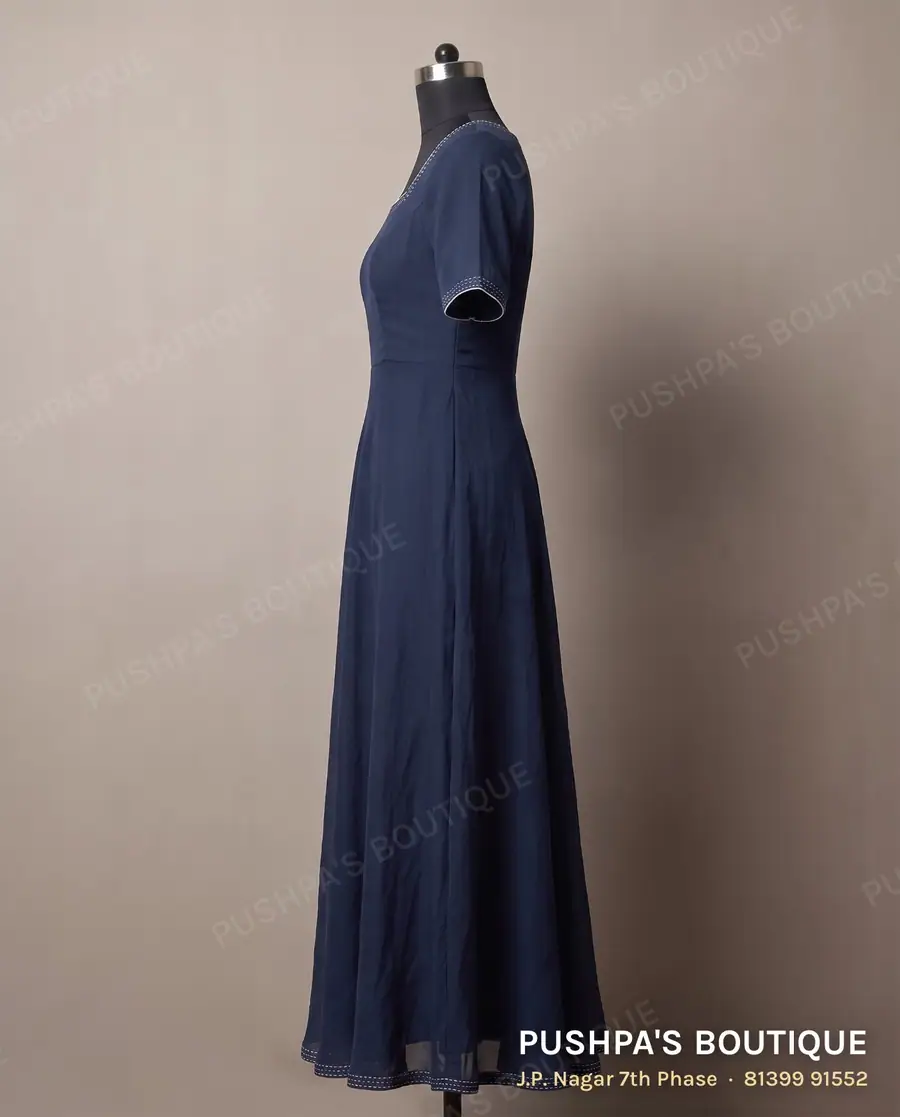 Gown PB-311, square neck, short sleeve, photo 3