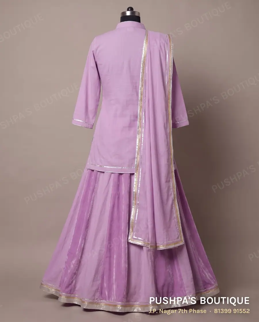 Lehenga PB-317, collar, three quarter sleeve, photo 2