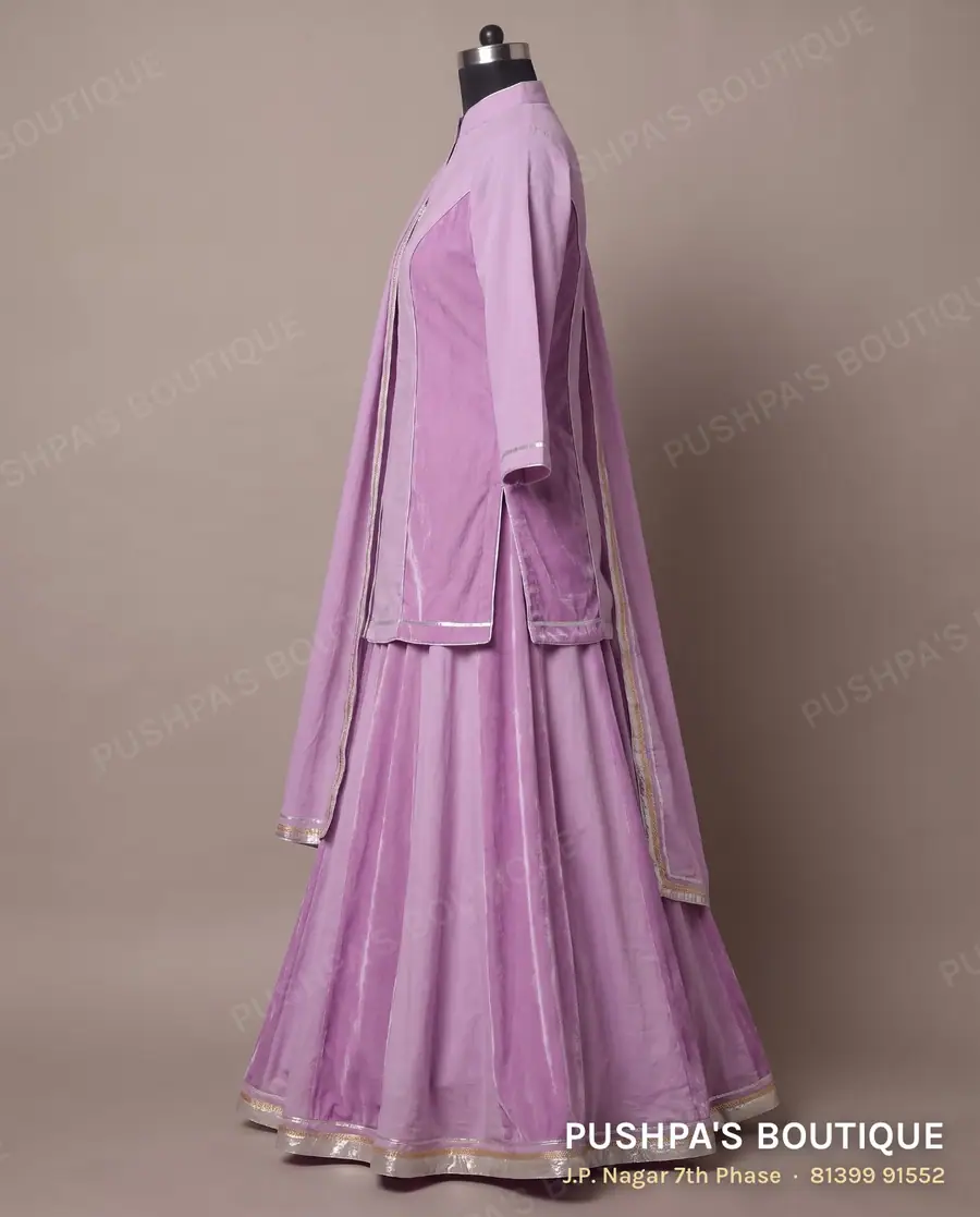 Lehenga PB-317, collar, three quarter sleeve, photo 3
