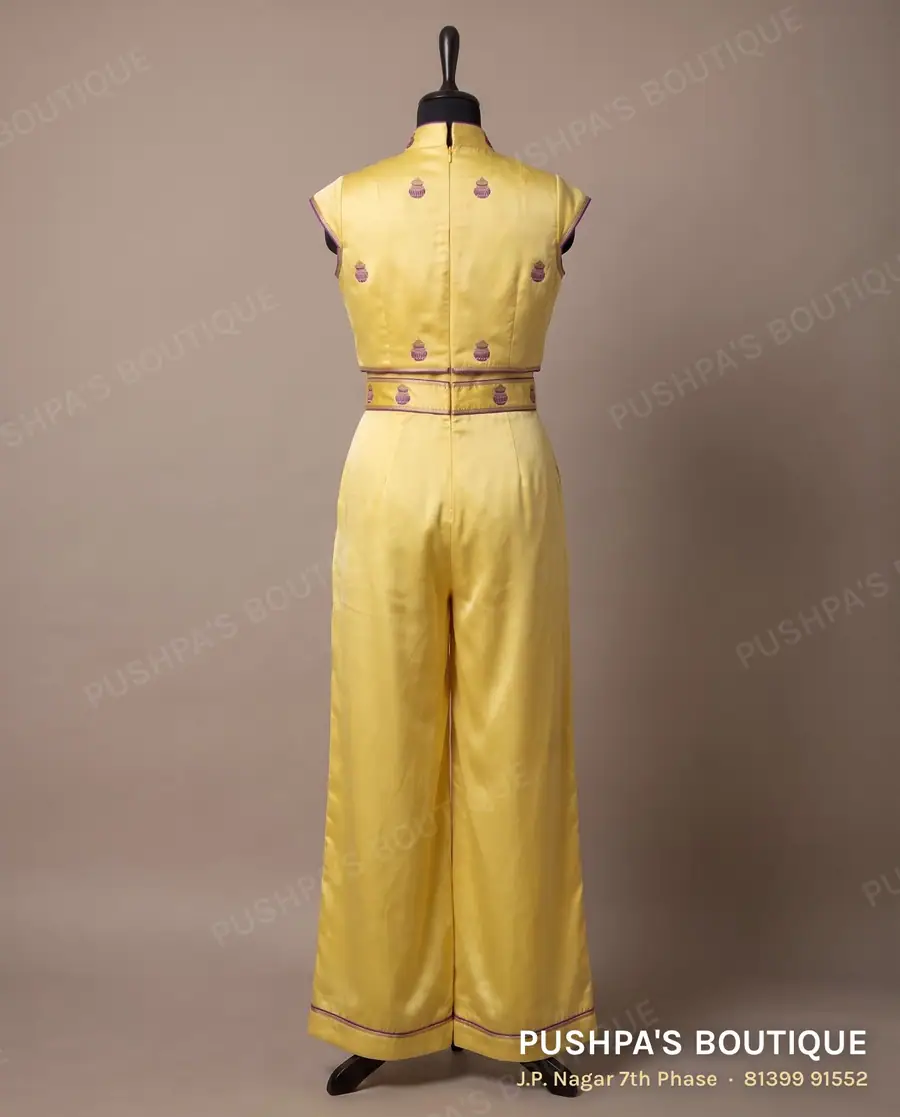 Indo-western outfit PB-324, high neck, cap sleeve, photo 2