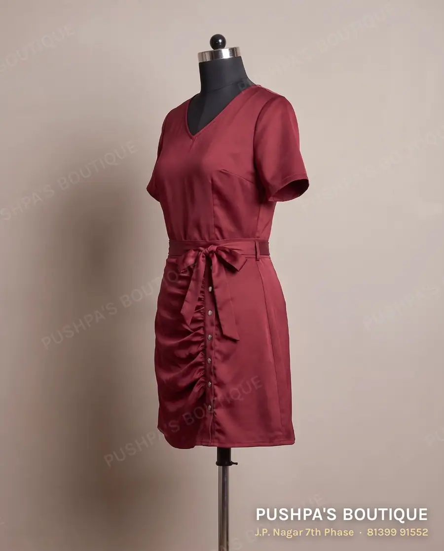 Skirt PB-327, V neck, short sleeve, photo 3