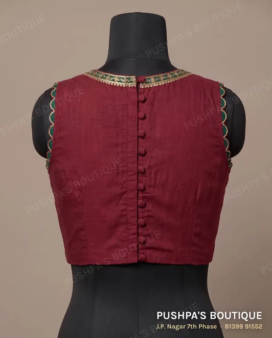Basic blouse PB-332, button back, sleeveless, photo 2