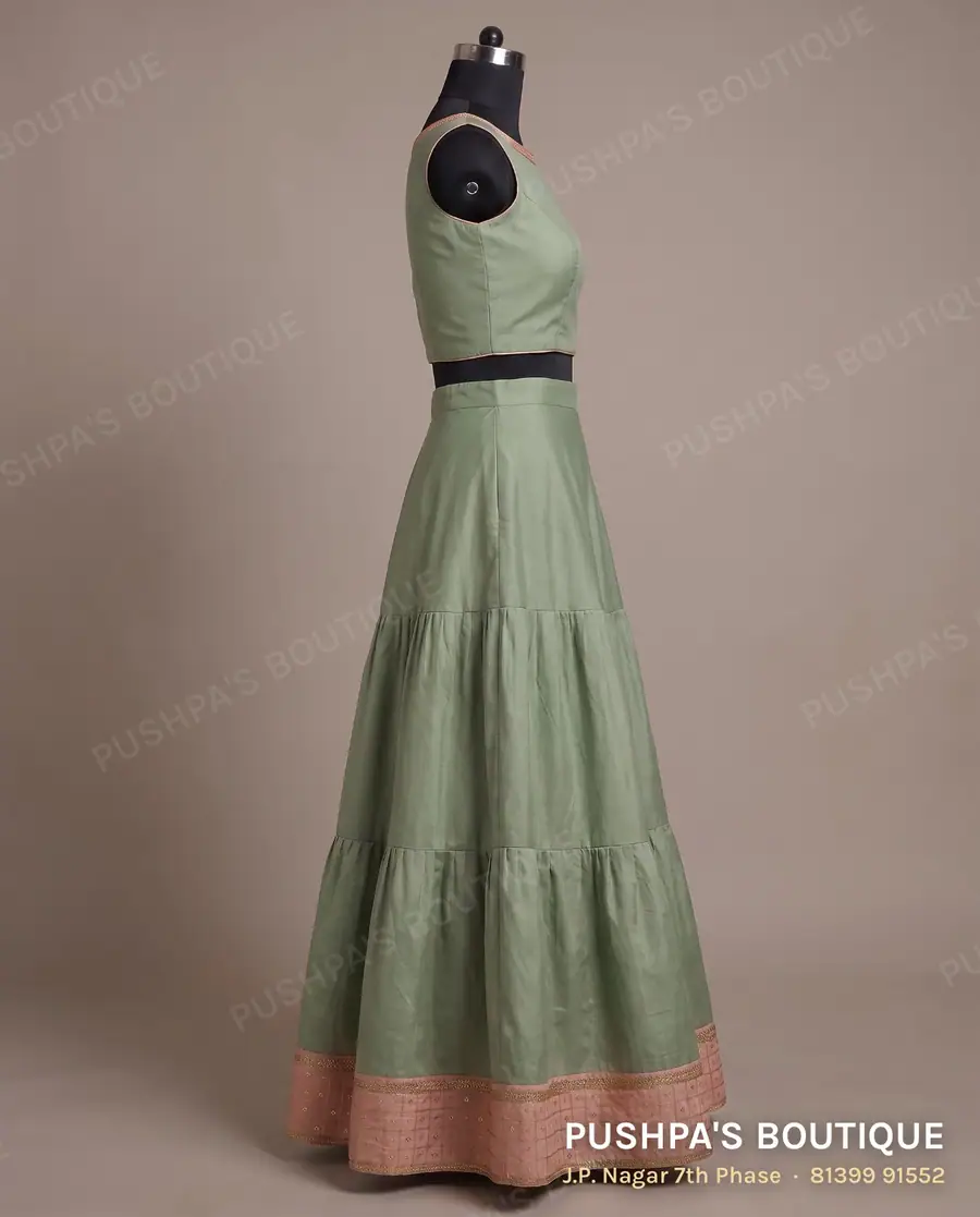 Skirt PB-336, boat neck, sleeveless, photo 3