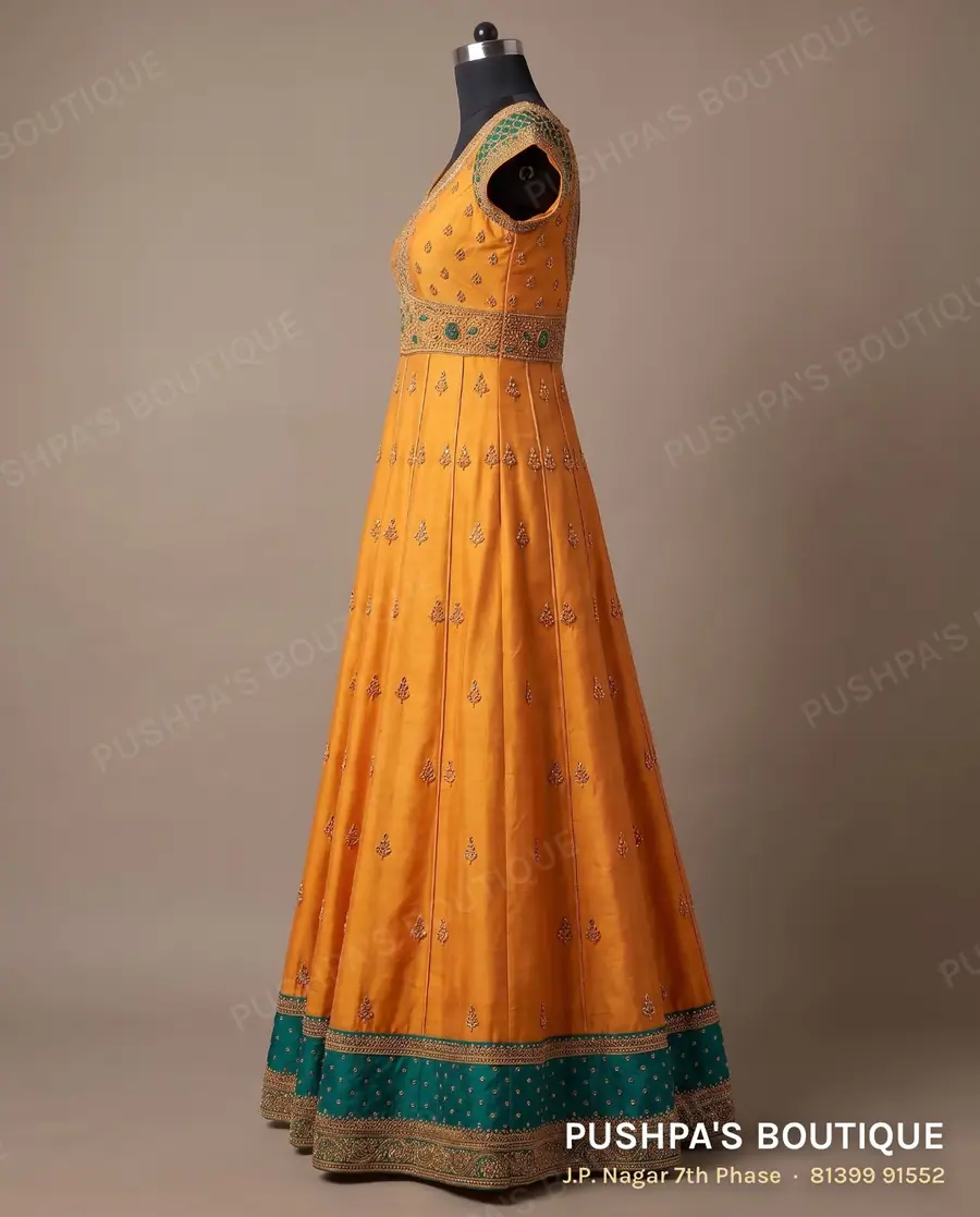 Gown PB-349, V neck, cap sleeve, photo 3