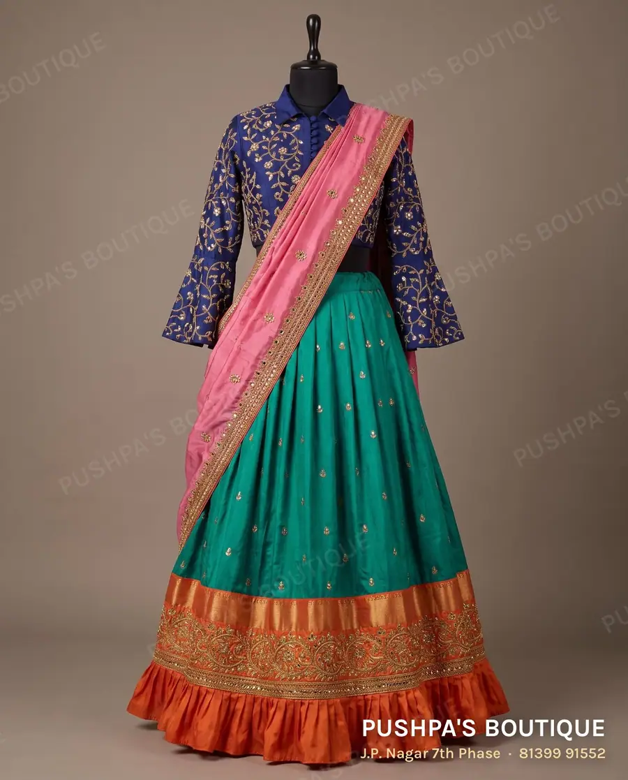 Langa davani (half saree) PB-355, collar