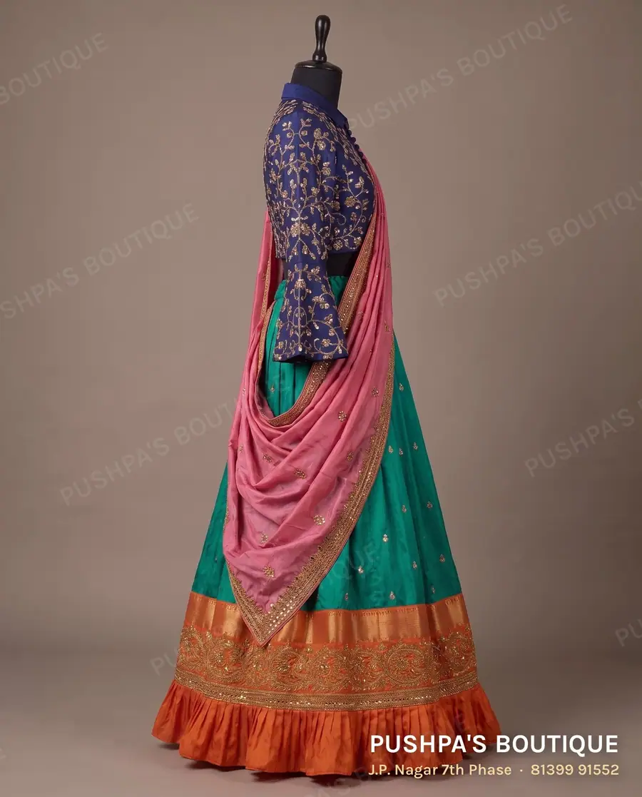 Langa davani (half saree) PB-355, collar, photo 3