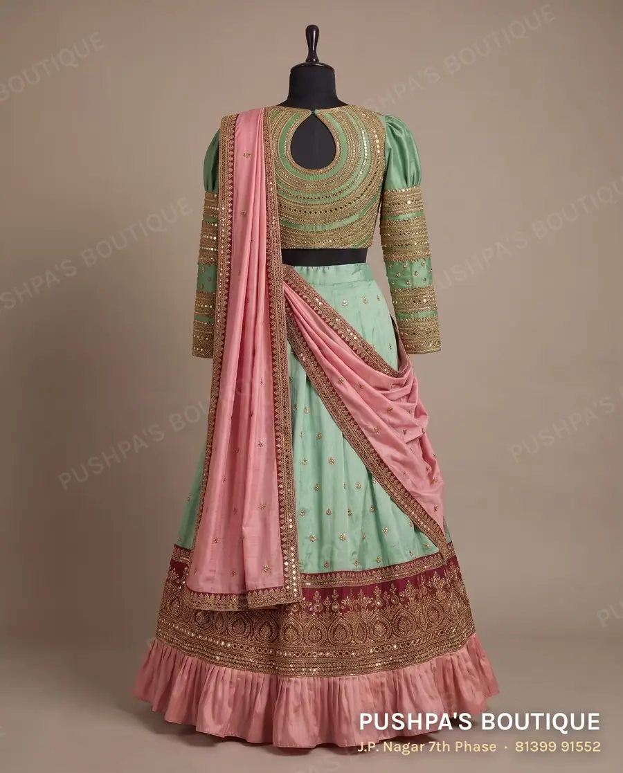 Langa davani (half saree) PB-360, puff sleeve, photo 2