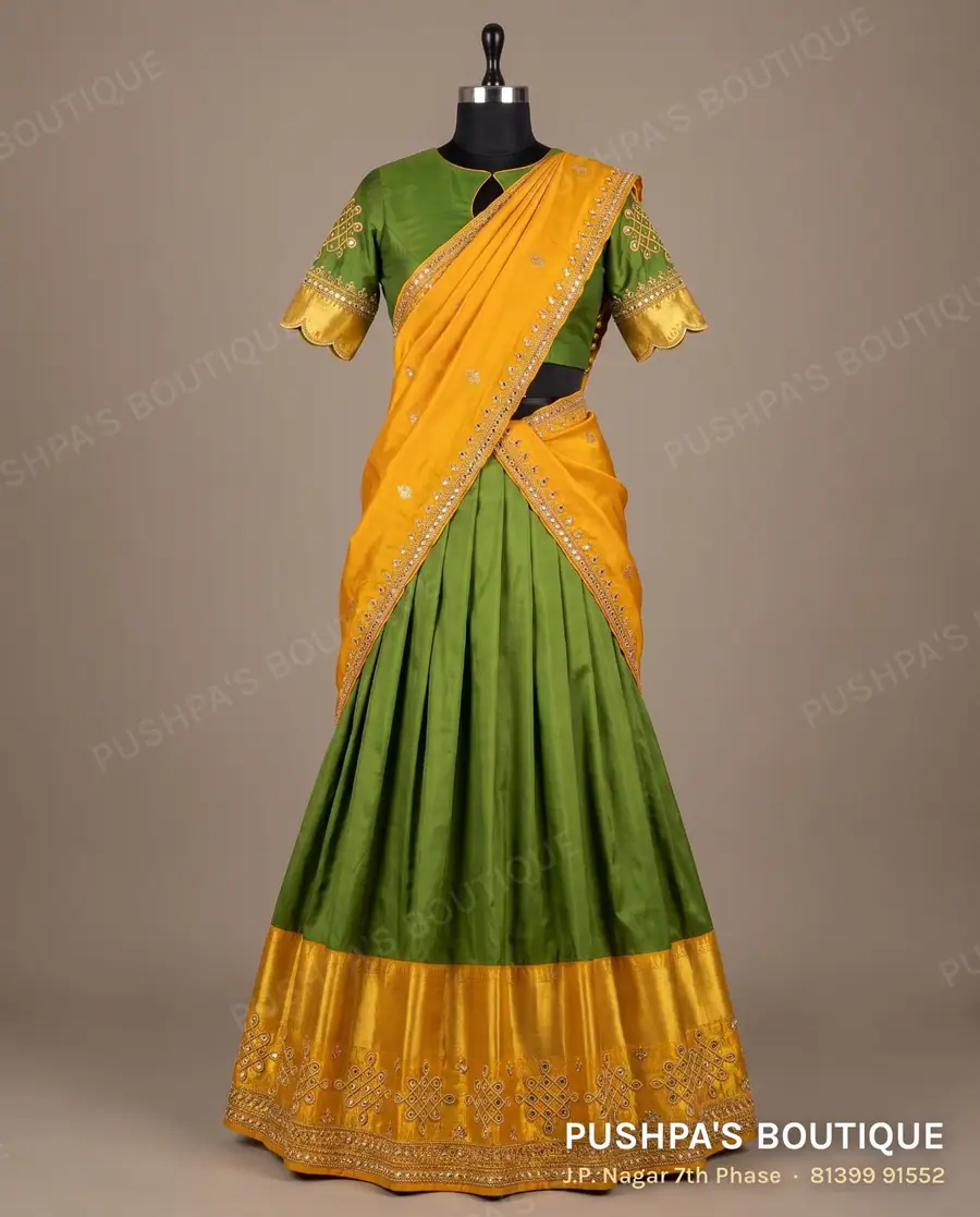 Langa davani (half saree) PB-361, short sleeve