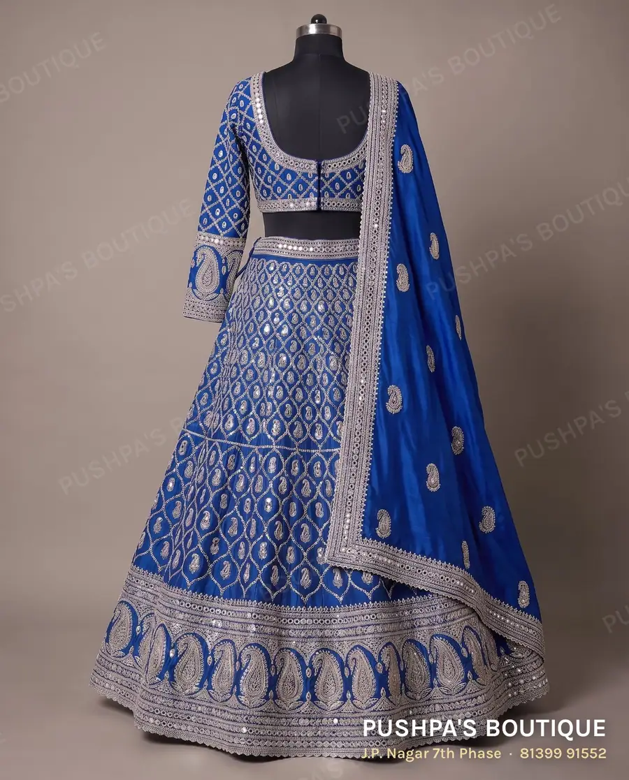 Lehenga PB-368, square neck, full sleeve, photo 2
