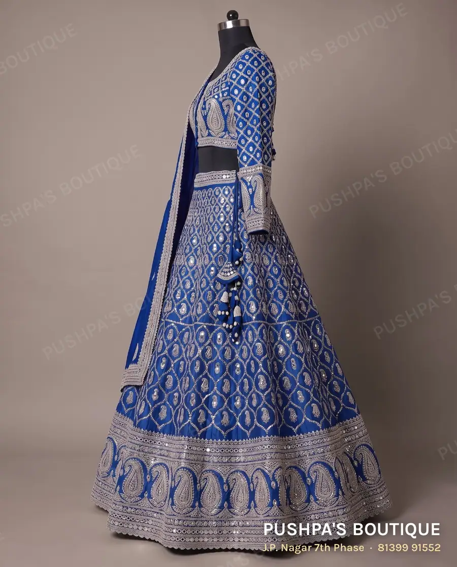 Lehenga PB-368, square neck, full sleeve, photo 3