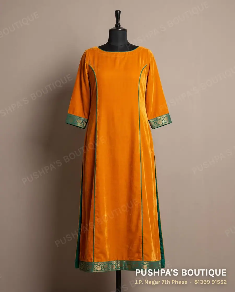 Kurta PB-371, boat neck, three quarter sleeve