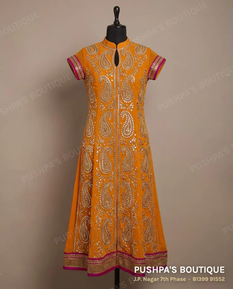 Kurta PB-375, collar, cap sleeve