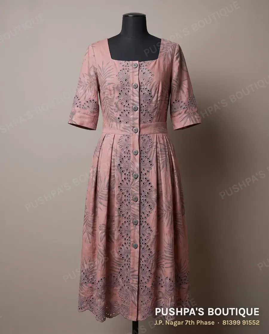 Western outfit PB-377, square neck, elbow sleeve