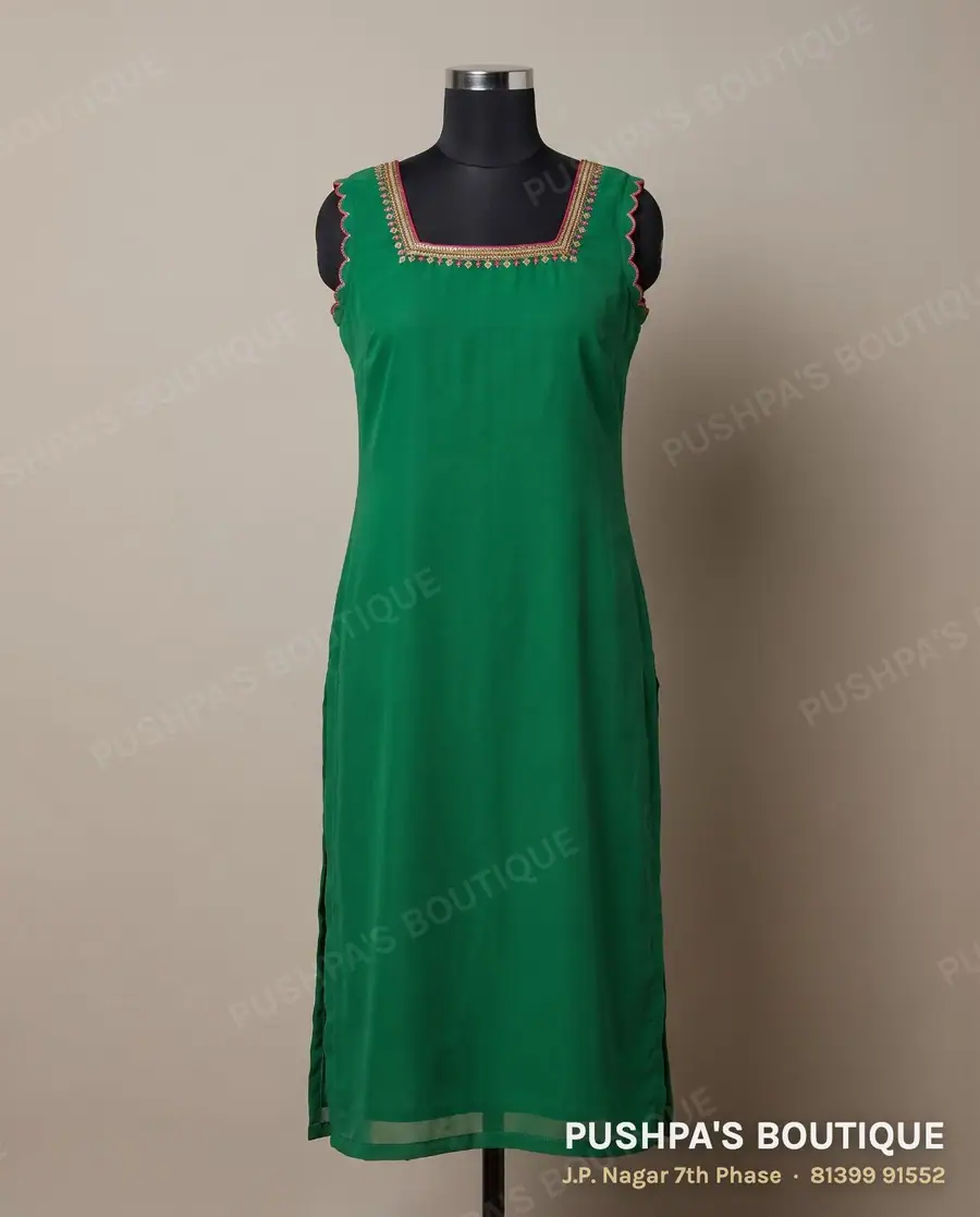 Kurta PB-378, square neck, sleeveless