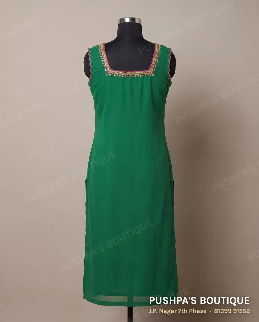 Kurta PB-378, square neck, sleeveless, photo 2