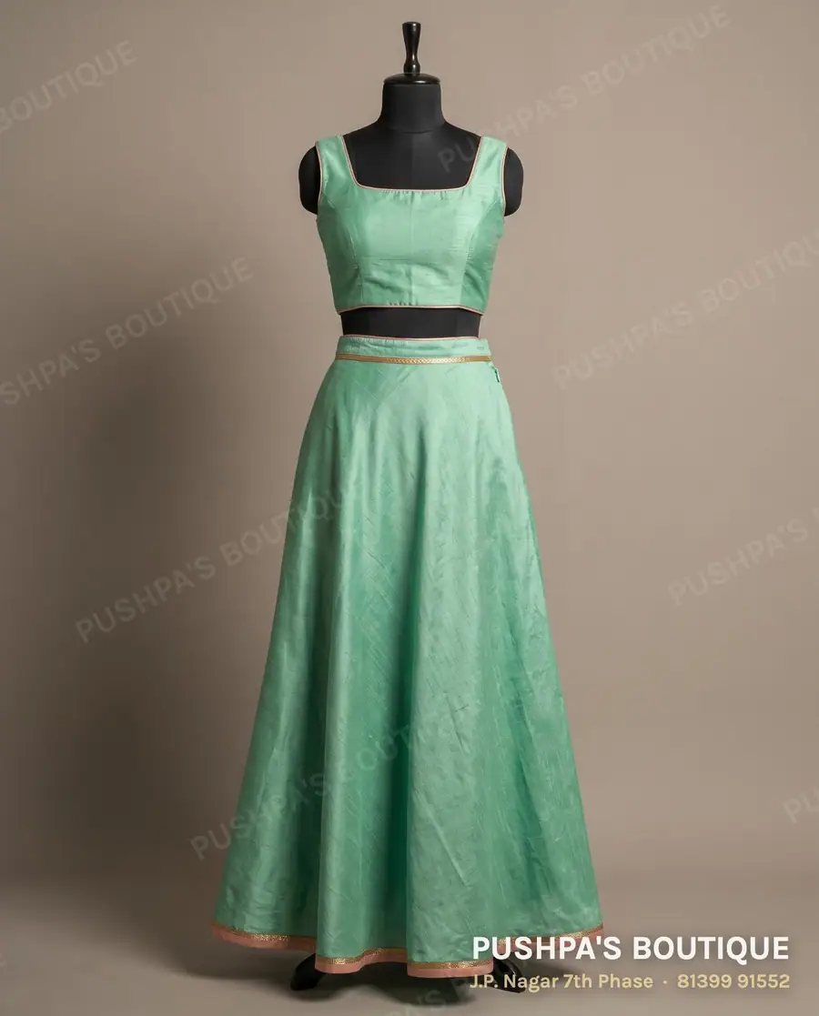 Skirt PB-380, square neck, sleeveless