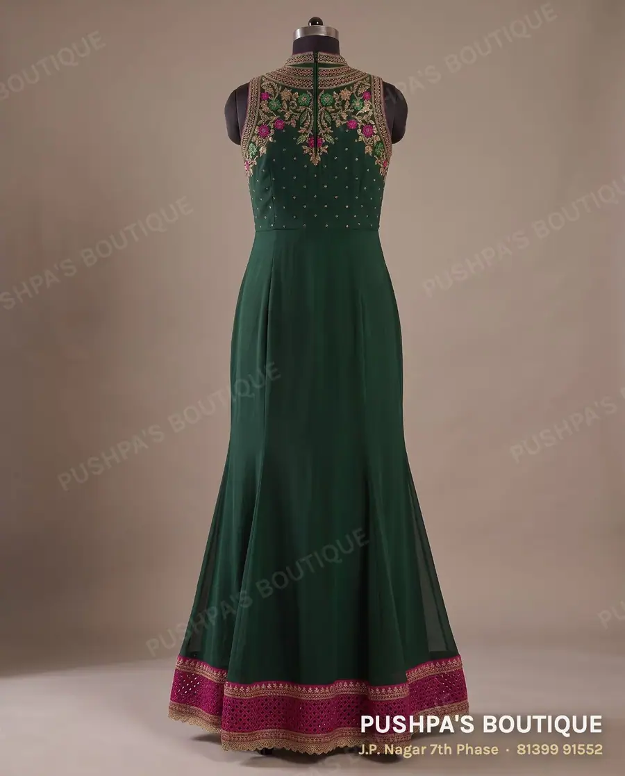 Gown PB-382, high neck, sleeveless, photo 2
