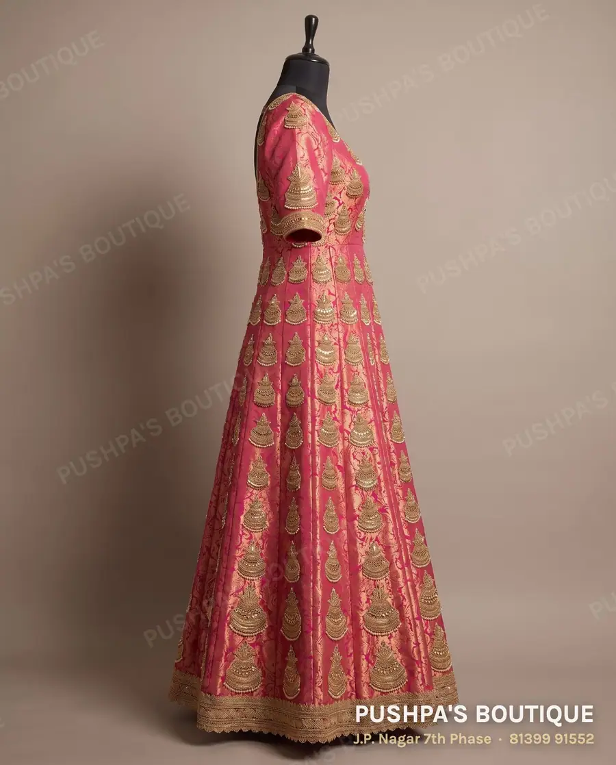 Gown PB-384, sweetheart neck, elbow sleeve, photo 3