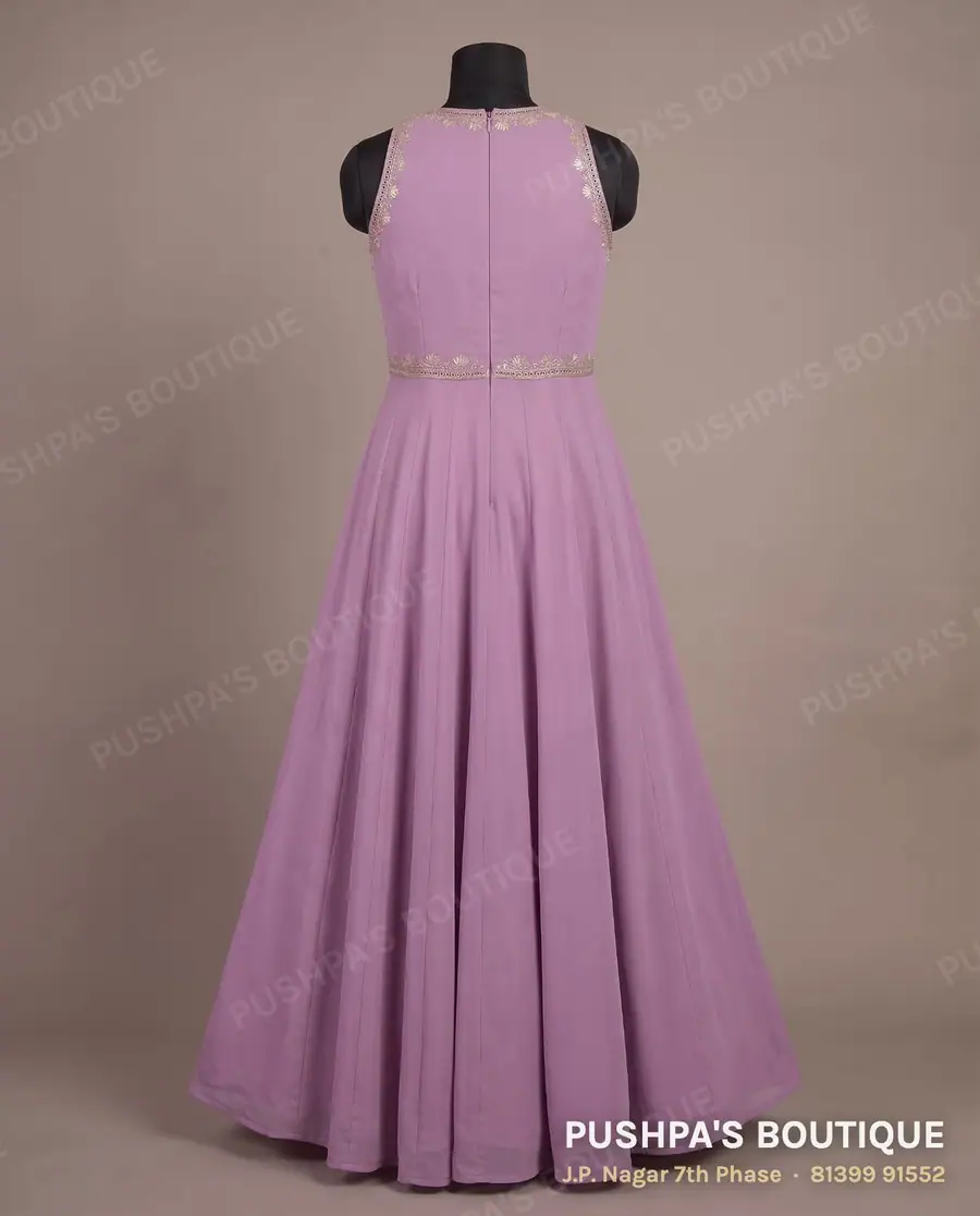 Gown PB-385, high neck, sleeveless, photo 2
