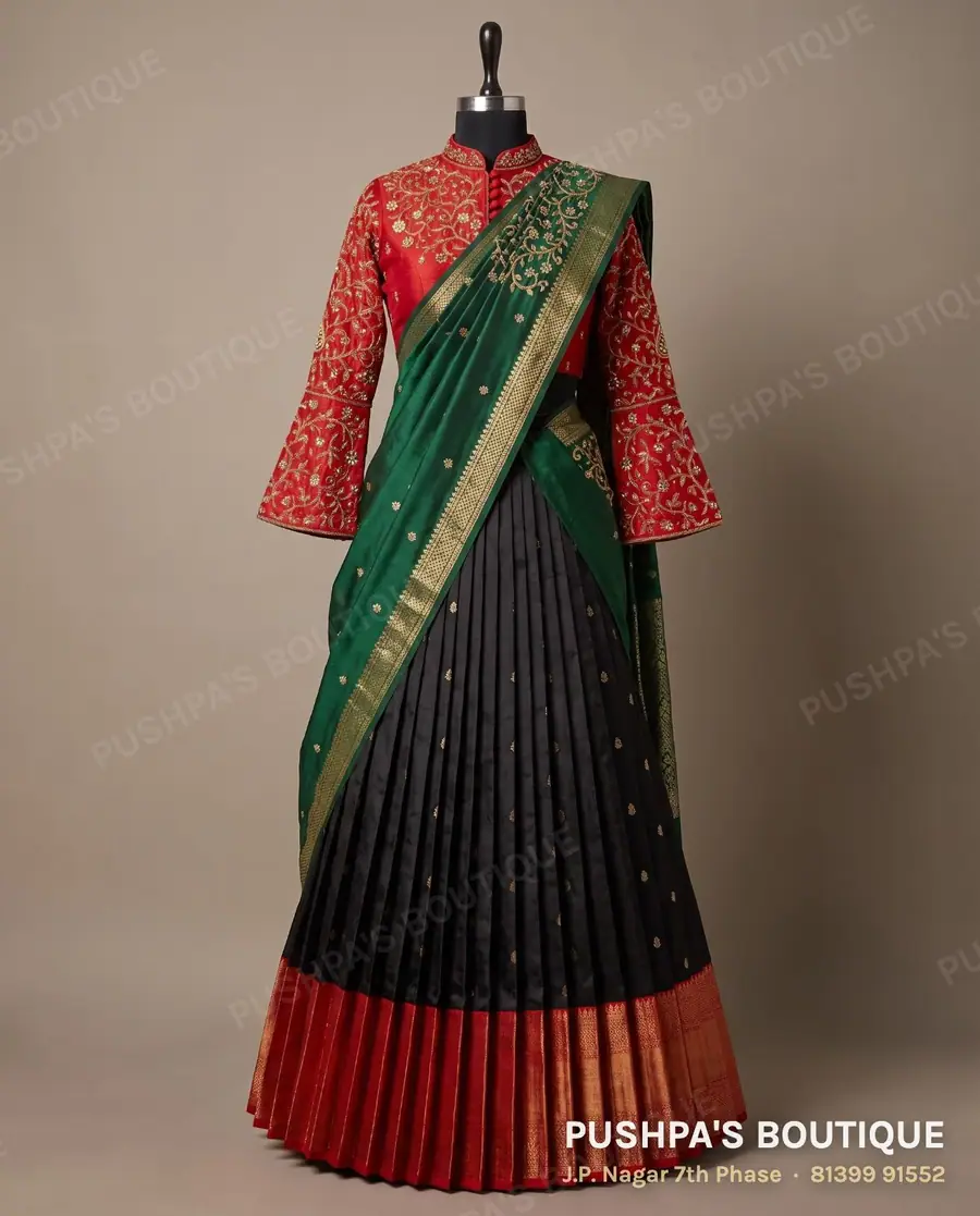 Langa davani (half saree) PB-388, collar