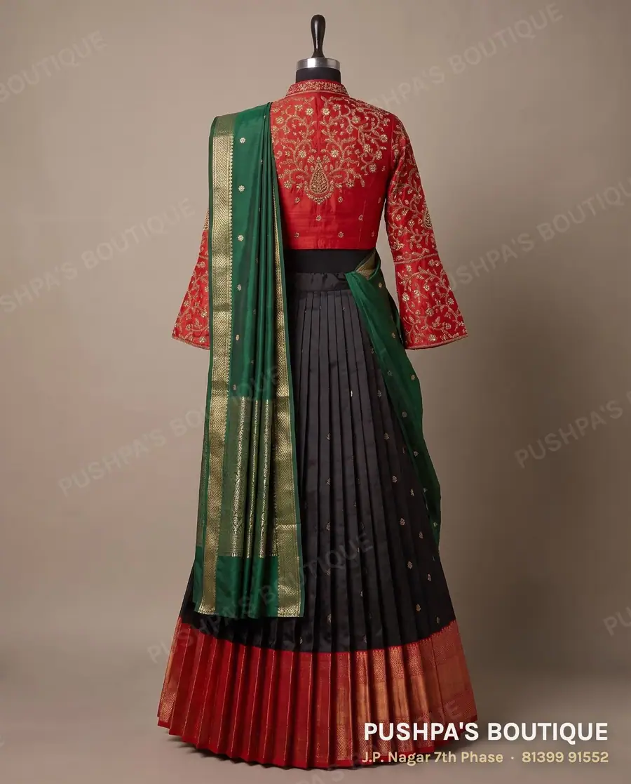 Langa davani (half saree) PB-388, collar, photo 2