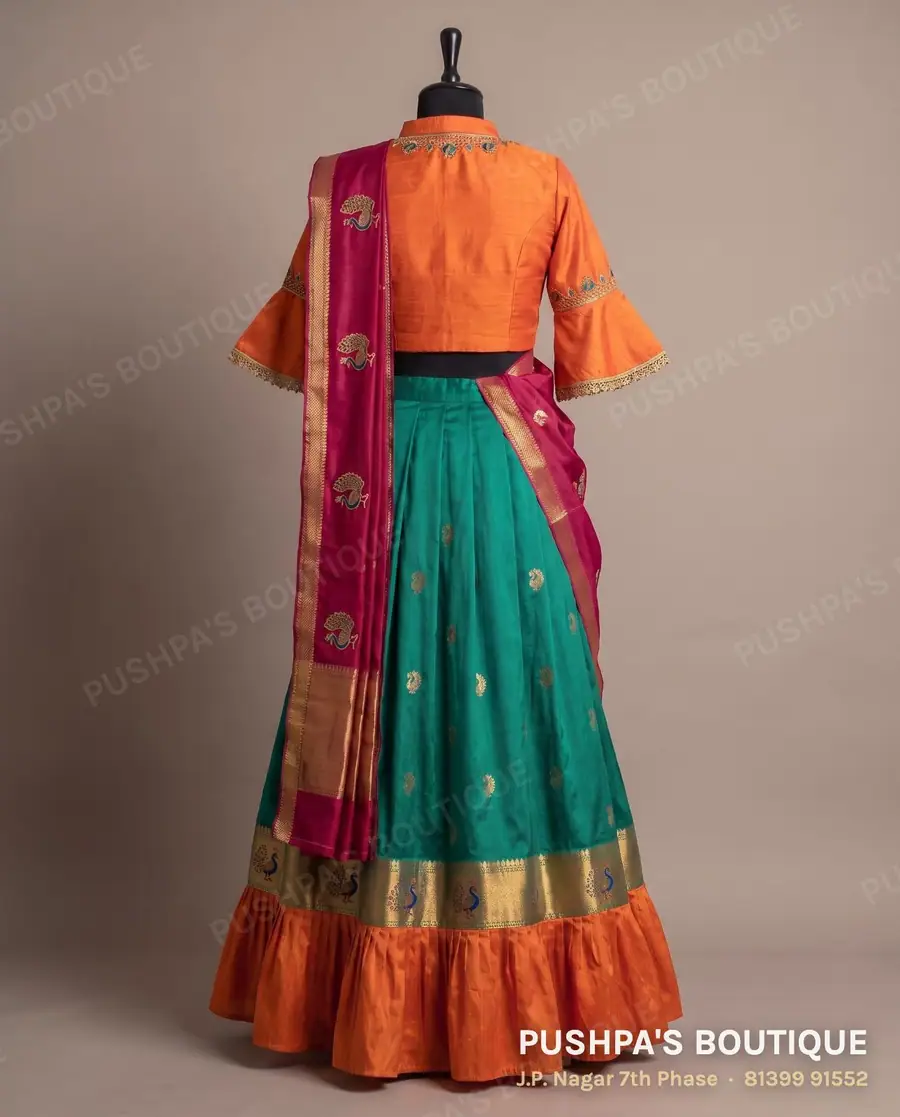 Langa davani (half saree) PB-390, high neck, photo 2