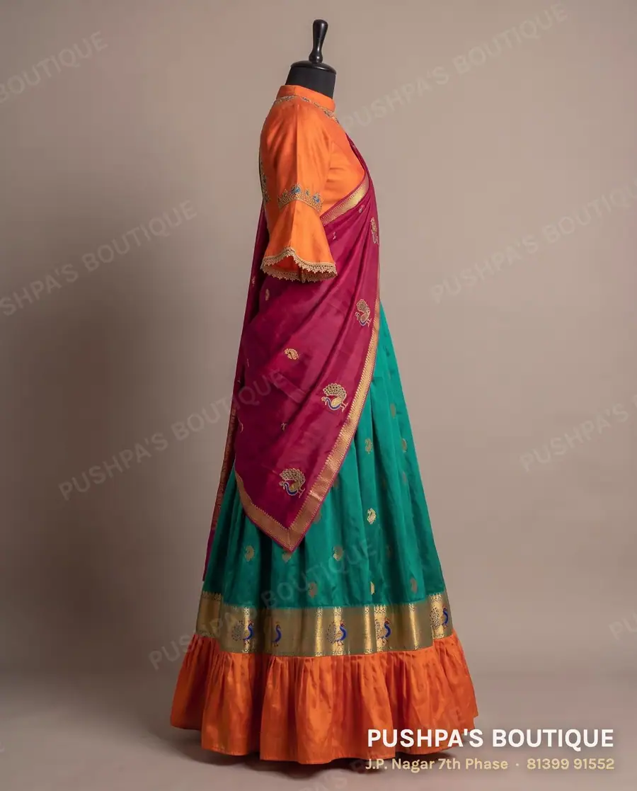 Langa davani (half saree) PB-390, high neck, photo 3