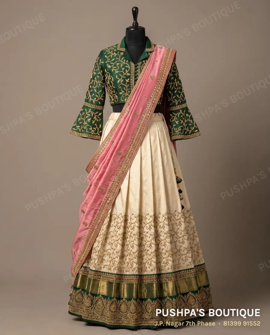 Langa davani (half saree) PB-392, collar