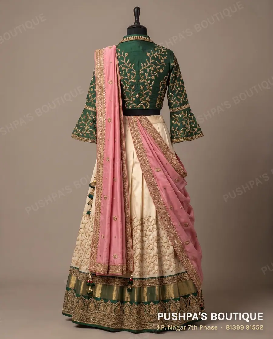 Langa davani (half saree) PB-392, collar, photo 2