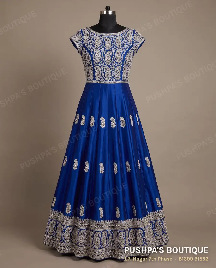 Gown PB-396, boat neck, cap sleeve