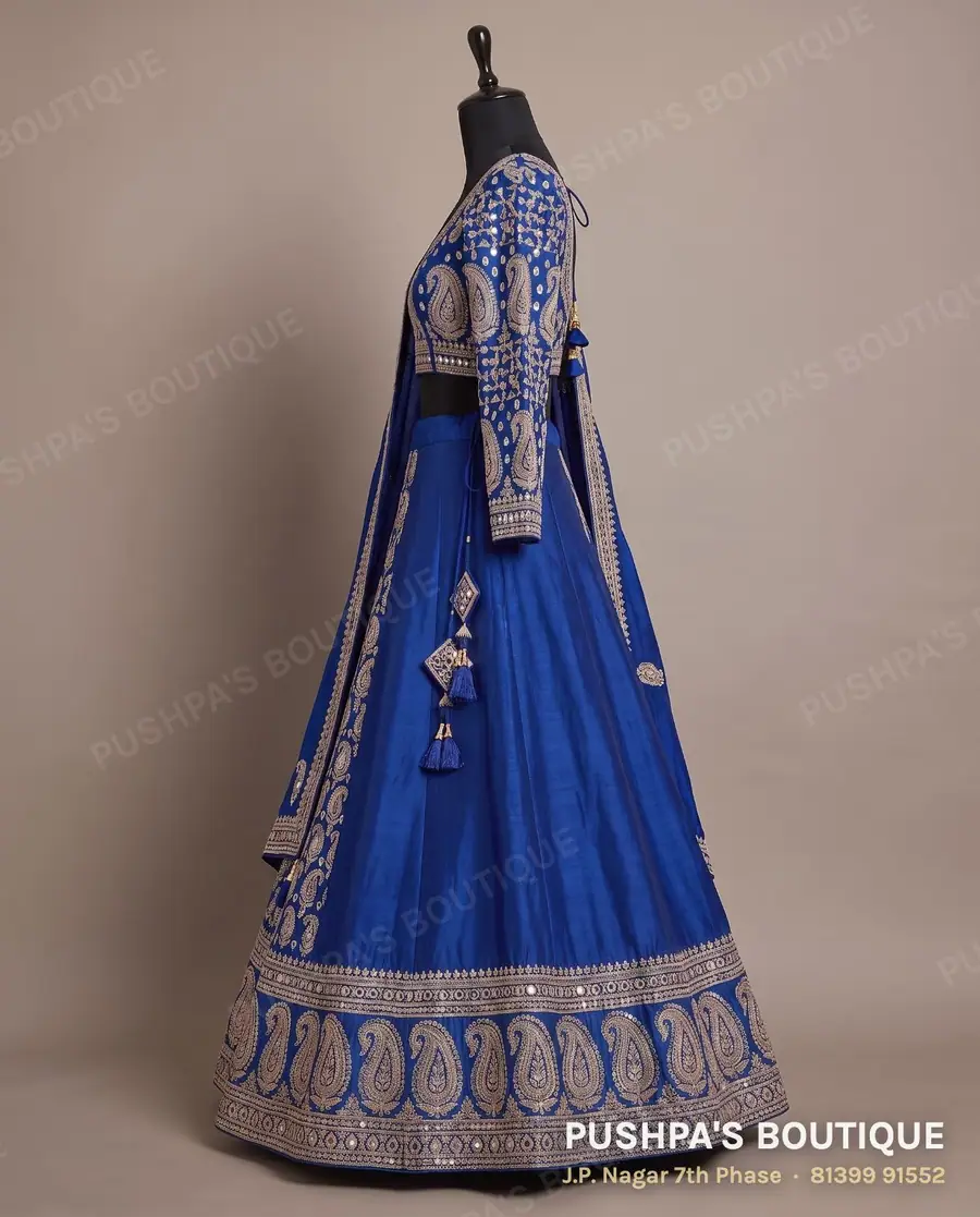 Lehenga PB-398, square neck, full sleeve, photo 3