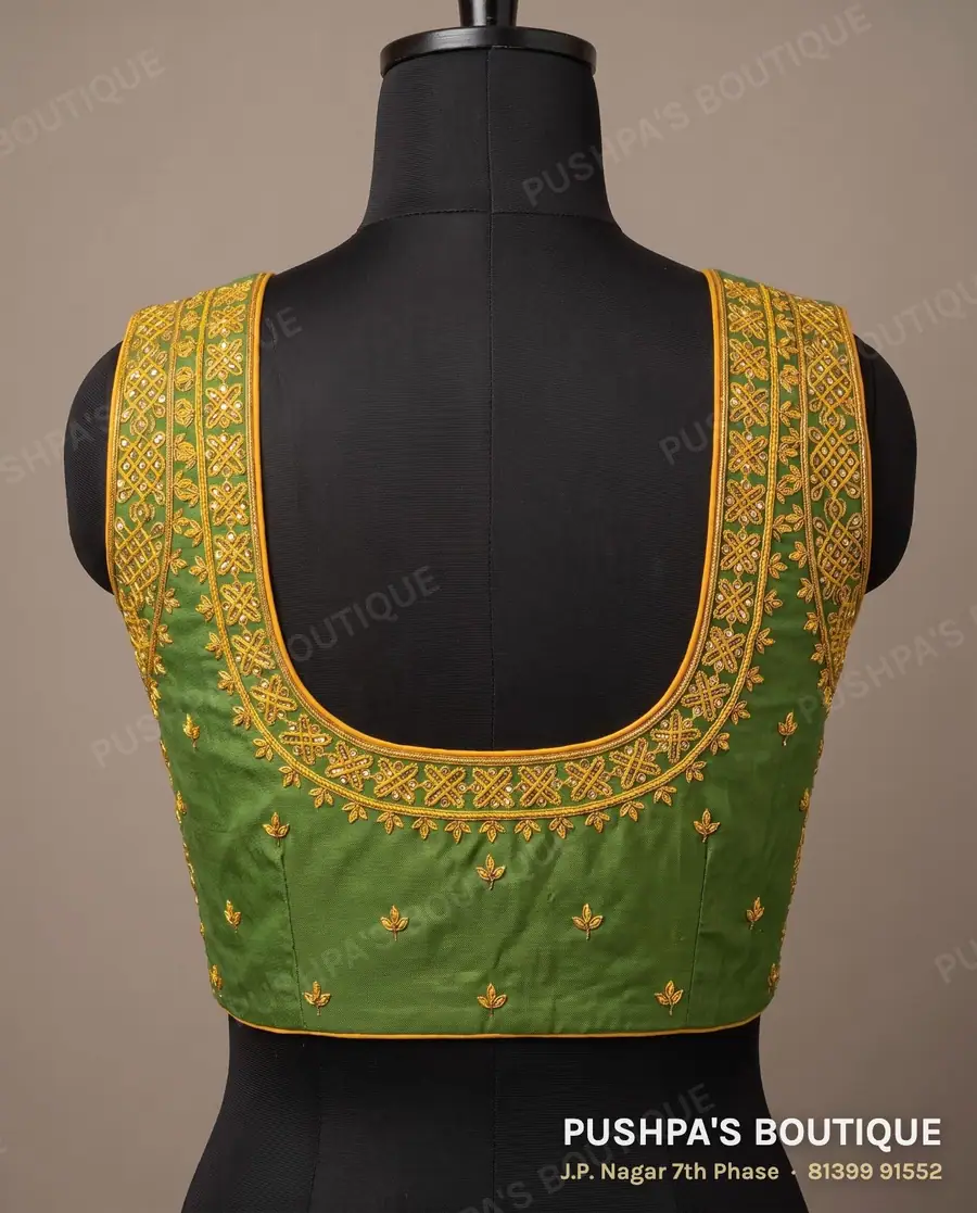 Basic blouse PB-406, square neck, keyhole back, sleeveless, photo 2