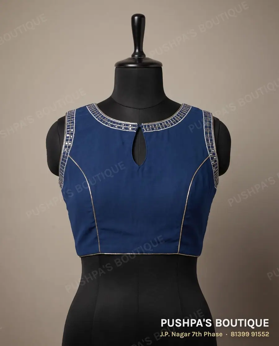 Princess cut blouse PB-409, dori back, sleeveless