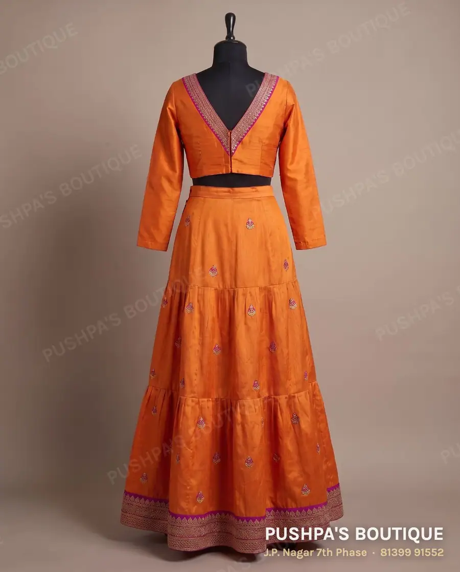 Skirt PB-412, V neck, full sleeve, photo 2