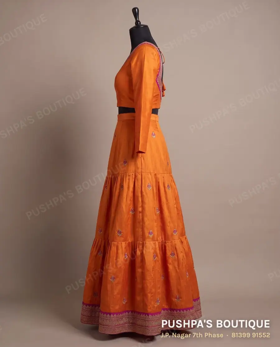 Skirt PB-412, V neck, full sleeve, photo 3