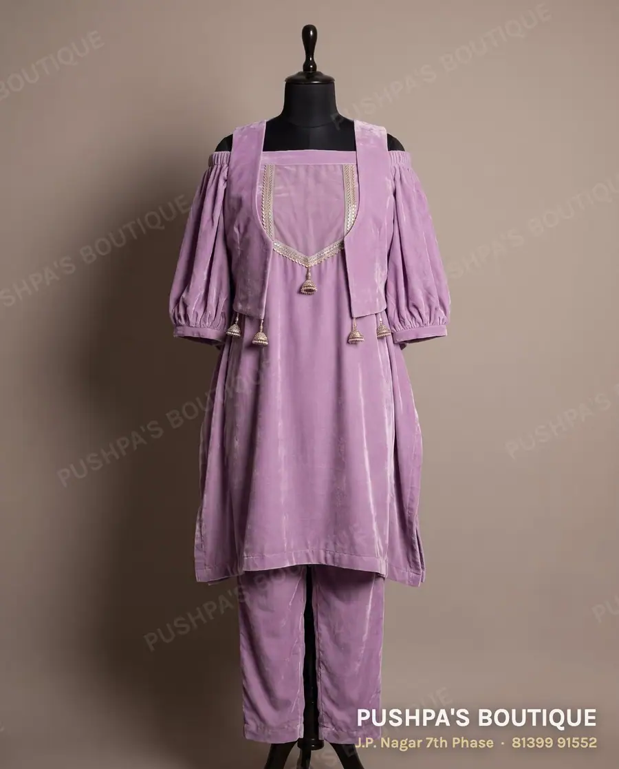 Indo-western outfit PB-422, puff sleeve