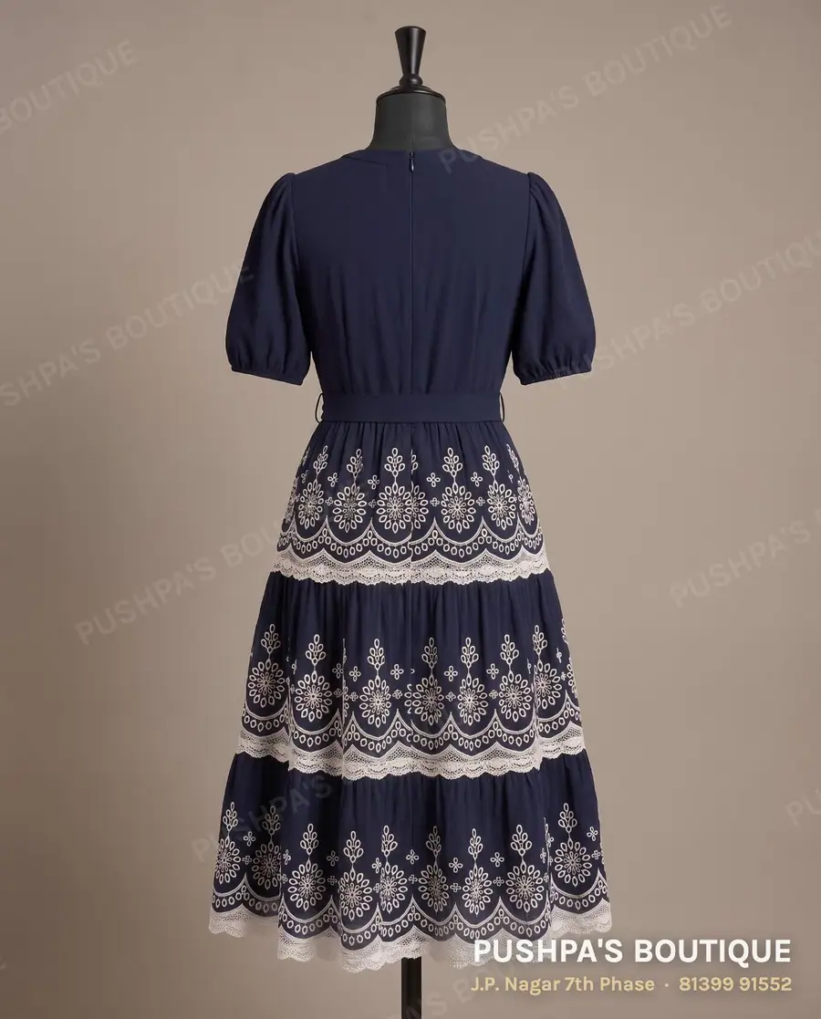 Western outfit PB-426, V neck, puff sleeve, photo 2