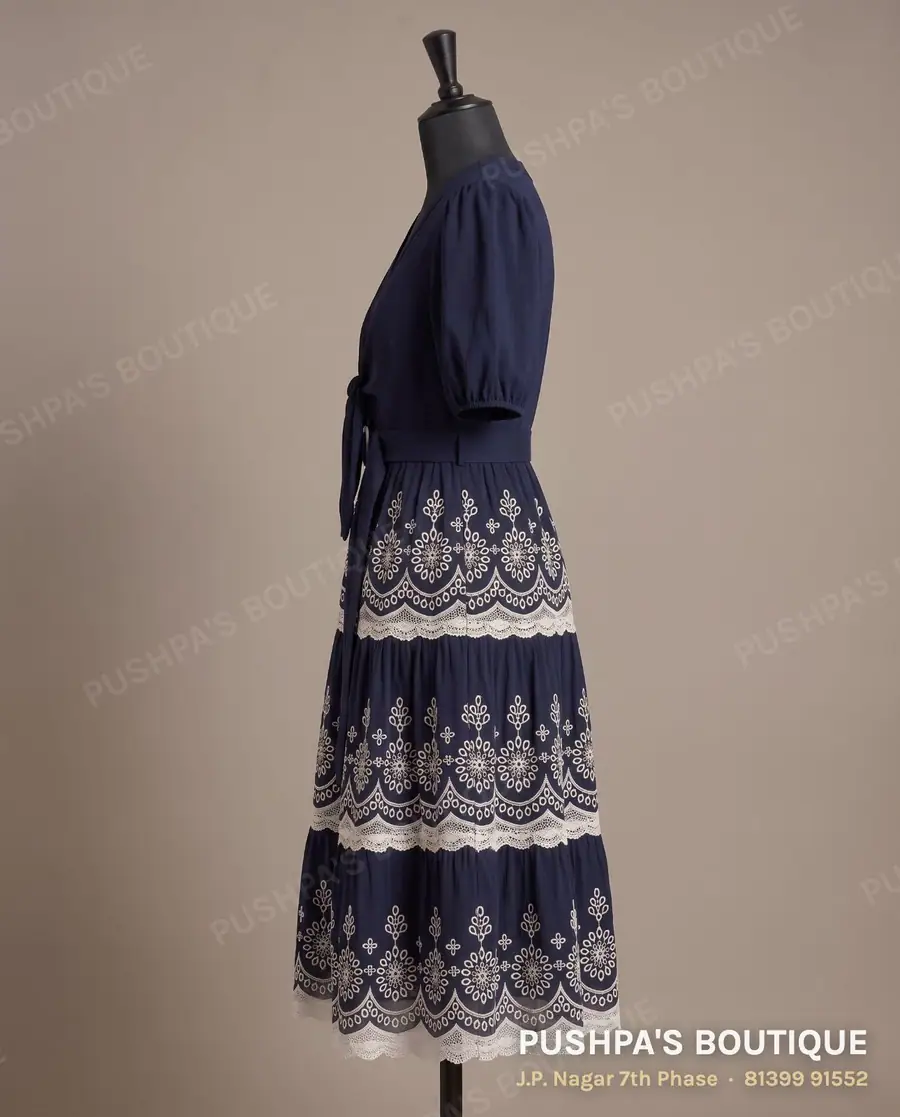 Western outfit PB-426, V neck, puff sleeve, photo 3